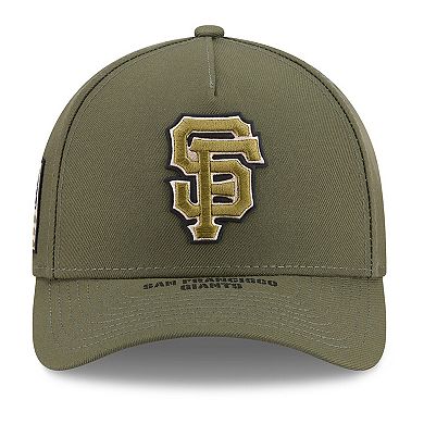 Youth New Era Olive San Francisco Giants 2026 Armed Forces Day 9FORTY M-Crown Adjustable Hat