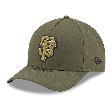 Youth New Era Olive San Francisco Giants 2026 Armed Forces Day 9FORTY M-Crown Adjustable Hat