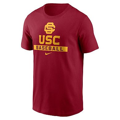 Men's Nike Cardinal USC Trojans Baseball T-Shirt