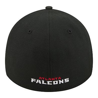 Men's New Era Black Atlanta Falcons Core Team 39THIRTY Flex Hat