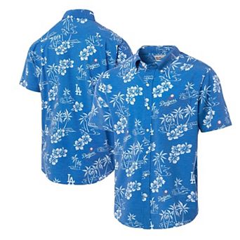 Men's Reyn Spooner Royal Los Angeles Dodgers Big & Tall Kekai Performance Tri-Blend Button-Down Shirt