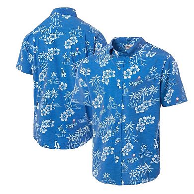 Men's Reyn Spooner Royal Los Angeles Dodgers Big & Tall Kekai Performance Tri-Blend Button-Down Shirt