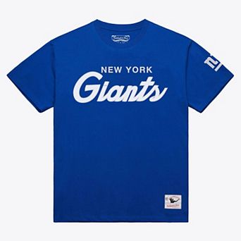 Men's Mitchell & Ness Royal New York Giants Head Coach Classic T-Shirt