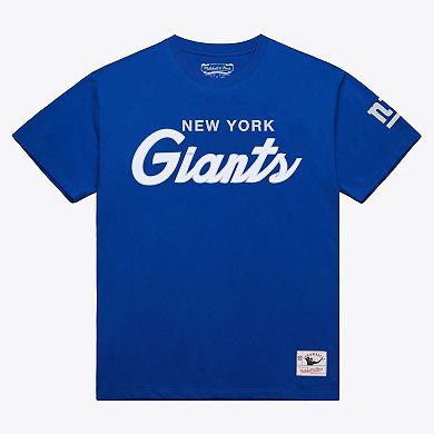 Men's Mitchell & Ness Royal New York Giants Head Coach Classic T-Shirt