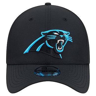 Men's New Era Black Carolina Panthers Core Team 39THIRTY Flex Hat