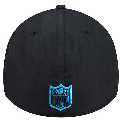 Men's New Era Black Carolina Panthers Core Team 39THIRTY Flex Hat