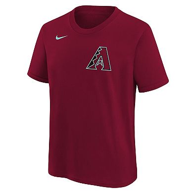 Youth Nike Corbin Carroll Red Arizona Diamondbacks Name & Number T-Shirt