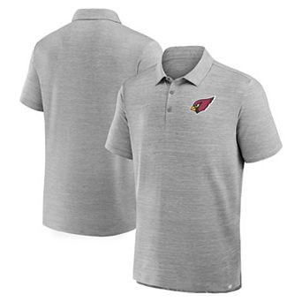 Men's Fanatics Heather Gray Arizona Cardinals Clutch Polo