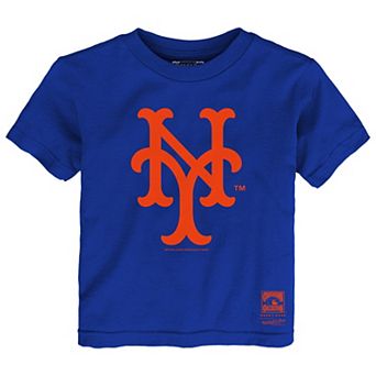 Toddler Mitchell & Ness Royal New York Mets Retro Logo T-Shirt