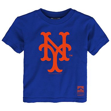 Toddler Mitchell & Ness Royal New York Mets Retro Logo T-Shirt