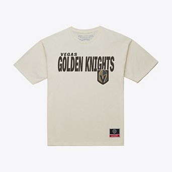 Men's Mitchell & Ness Cream Vegas Golden Knights Core Plus T-Shirt