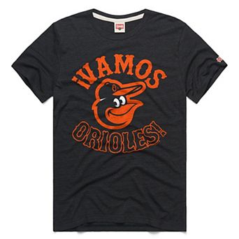 Men's Homage Charcoal Baltimore Orioles Vamos Tri-Blend T-Shirt