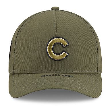 Youth New Era Olive Chicago Cubs 2026 Armed Forces Day 9FORTY M-Crown Adjustable Hat