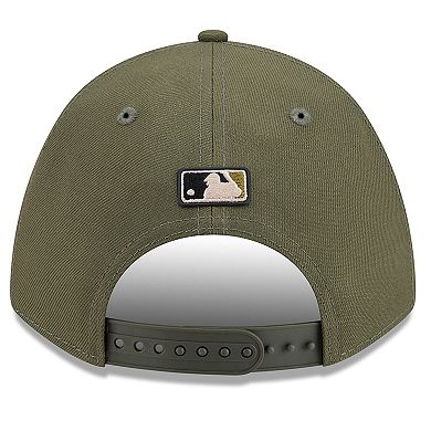 Youth New Era Olive Chicago Cubs 2026 Armed Forces Day 9FORTY M-Crown Adjustable Hat