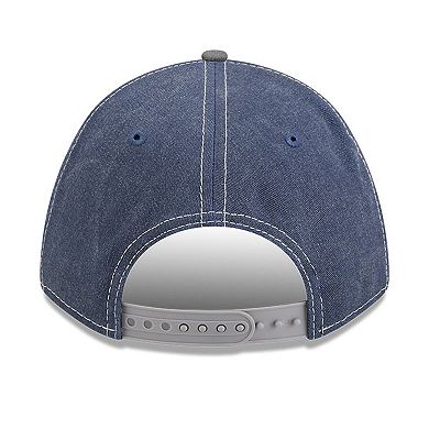 Men's New Era Navy/Gray Dallas Cowboys 9FORTY Felt A-Frame Adjustable Hat