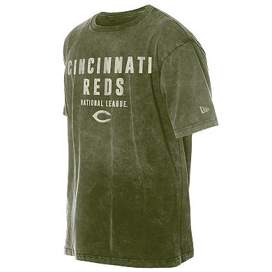 Men's New Era Olive Cincinnati Reds 2026 Armed Forces Day T-Shirt