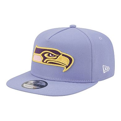 Men's New Era Lavender Seattle Seahawks Bloom A-Frame 9FIFTY Snapback Hat