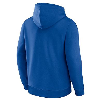 Men's Logo Athletic Royal Chicago Cubs Wordmark Hoodie