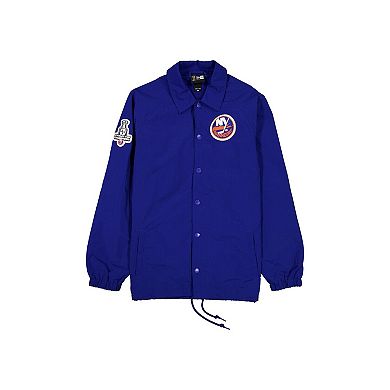 Men's New Era Blue New York Islanders Champs Full-Snap Jacket
