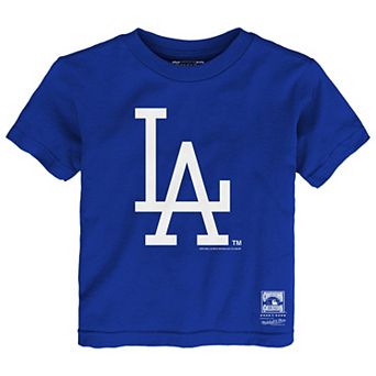 Toddler Mitchell & Ness Royal Los Angeles Dodgers Retro Logo T-Shirt