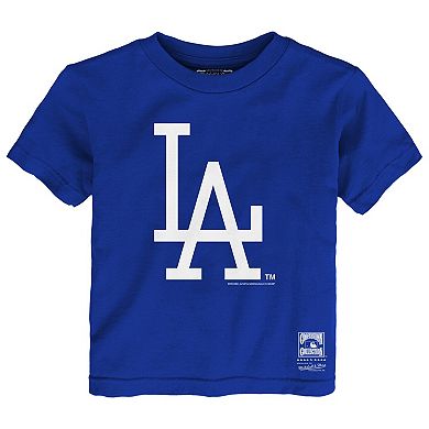 Toddler Mitchell & Ness Royal Los Angeles Dodgers Retro Logo T-Shirt