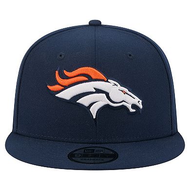 Men's New Era Navy Denver Broncos 9FIFTY Snapback Hat