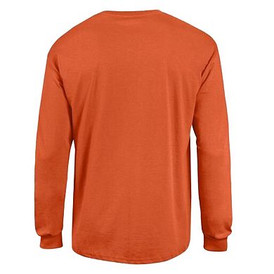Men's Champion Orange Cincinnati Bengals Arch Over Logo Long Sleeve T-Shirt