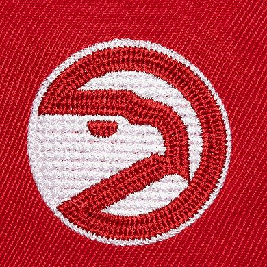 Men's Mitchell & Ness Red Atlanta Hawks Hardwood Classics Chain Gang Pro Crown Snapback Hat