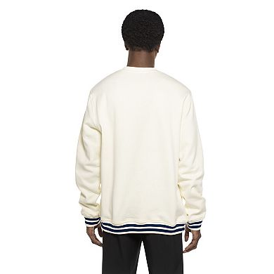 Men's New Era White Milwaukee Brewers Throwback Sweatshirt
