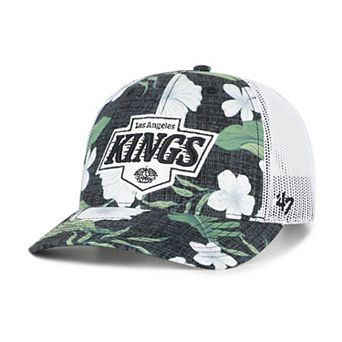 Men's '47 Black/White Los Angeles Kings Beach Side Adjustable Trucker Hat