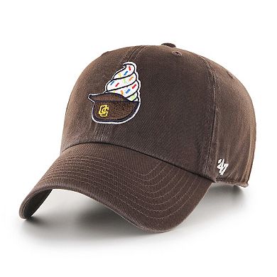 Men's '47 Brown San Diego Padres Ice Cream Helmet Clean Up Adjustable Hat