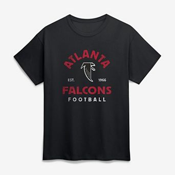 Men's Logo Athletic Black Atlanta Falcons Vintage Arch T-Shirt