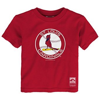 Toddler Mitchell & Ness Red St. Louis Cardinals Retro Logo T-Shirt