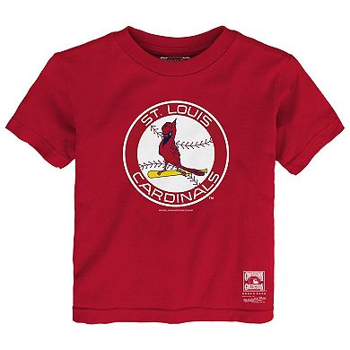 Toddler Mitchell & Ness Red St. Louis Cardinals Retro Logo T-Shirt
