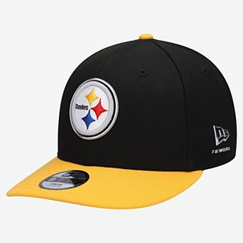 Youth New Era Black/Gold Pittsburgh Steelers 2026 NFL Draft Pre-Curved 9FIFTY Snapback Hat