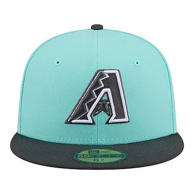 Men's New Era Turquoise/Charcoal Arizona Diamondbacks Two-Tone Color Pack 59FIFTY Fitted Hat