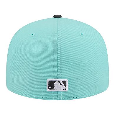 Men's New Era Turquoise/Charcoal Arizona Diamondbacks Two-Tone Color Pack 59FIFTY Fitted Hat