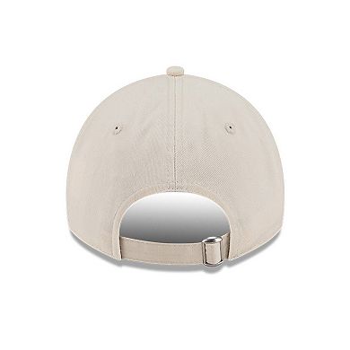 Men's New Era Beige LA Galaxy Micro Team Logo 9TWENTY Adjustable Hat