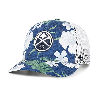 Men's '47 Navy Denver Nuggets Beach Side Trucker Adjustable Hat