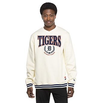 Men's New Era White Detroit Tigers Throwback Sweatshirt