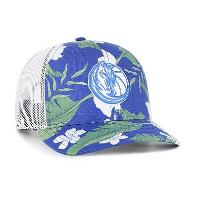Men's '47 Royal Dallas Mavericks Beach Side Trucker Adjustable Hat