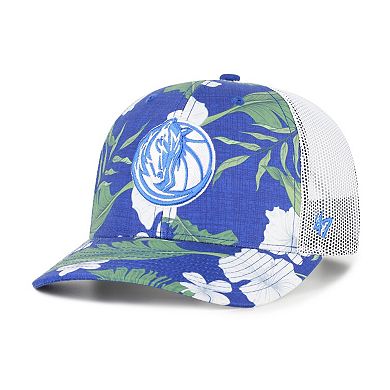 Men's '47 Royal Dallas Mavericks Beach Side Trucker Adjustable Hat