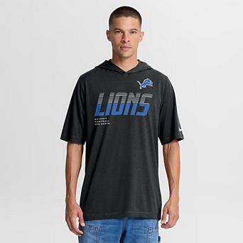 Men's Nike Black Detroit Lions Tri-Blend Hooded T-Shirt