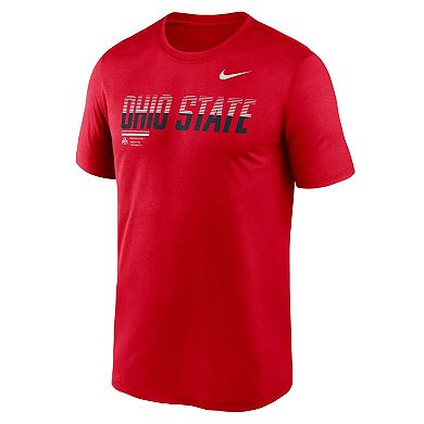 Men's Nike Scarlet Ohio State Buckeyes Sideline Legend Dri-FIT T-Shirt