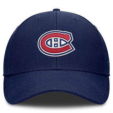 Men's Fanatics Navy Montreal Canadiens Force Adjustable Hat