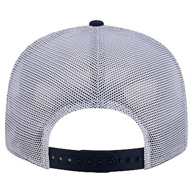 Men's New Era College Navy Seattle Seahawks Core Team 9FIFTY Trucker Snapback Hat
