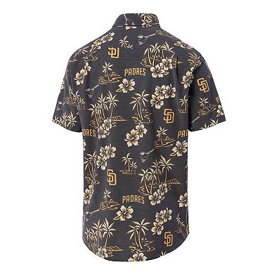 Men's Reyn Spooner Brown San Diego Padres Big & Tall Kekai Performance Tri-Blend Button-Down Shirt