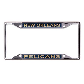 WinCraft New Orleans Pelicans Printed Metal License Plate Frame