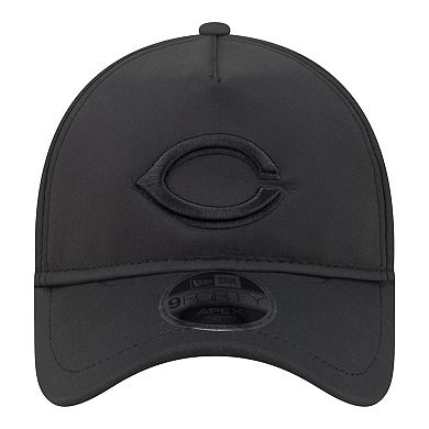 Men's New Era Black Cincinnati Reds Injection Apex 9FORTY Adjustable Hat