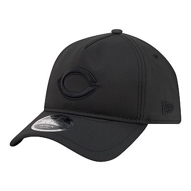 Men's New Era Black Cincinnati Reds Injection Apex 9FORTY Adjustable Hat